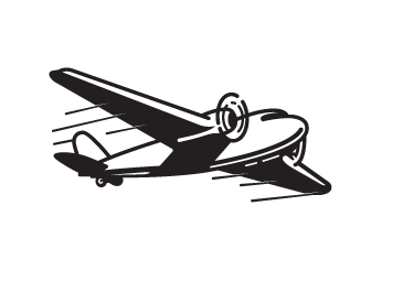 postcard aeroplane logo
